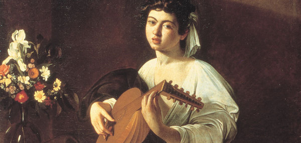 Картина Меризи да Караваджо Лютнист, 1595. Государственный Эрмитаж, Санкт-Петербург
